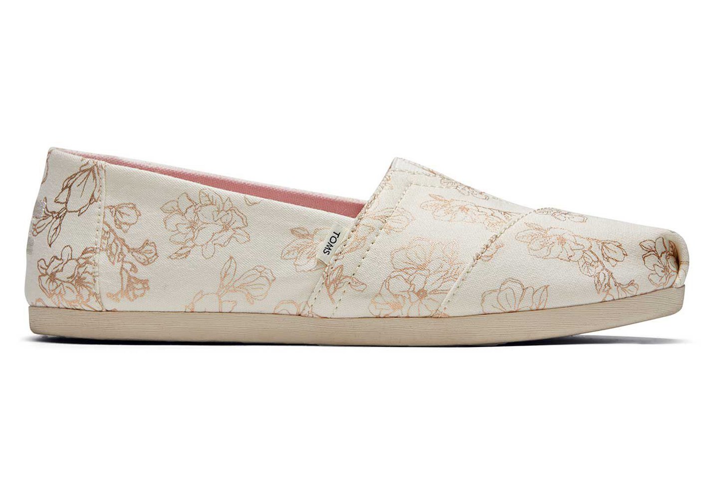 Toms Espadryle Damskie Białe - Alpargata Magnolias - 60NRQEKUB